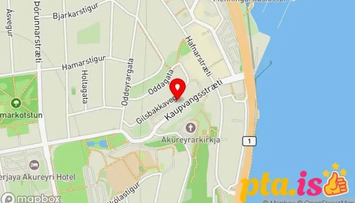 kort yfir Ketilkaffi Veitingastaður, Kaffihús í Akureyri