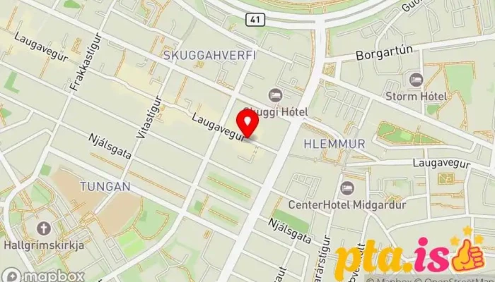kort yfir Kjólar & Konfekt Fataverslun í Reykjavík