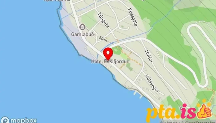 Kjorbudin Eskifjordur Kort - Eskifjorður