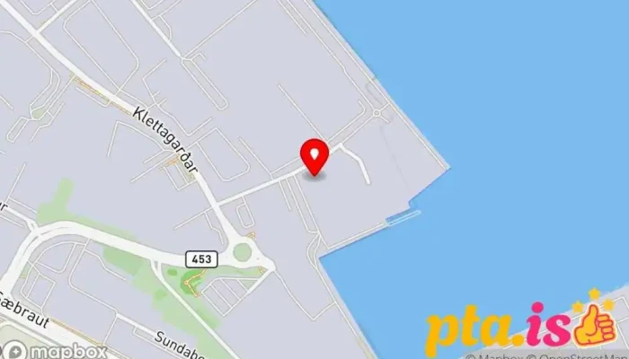 kort yfir Klettur skipaafgreiðsla  í Reykjavík