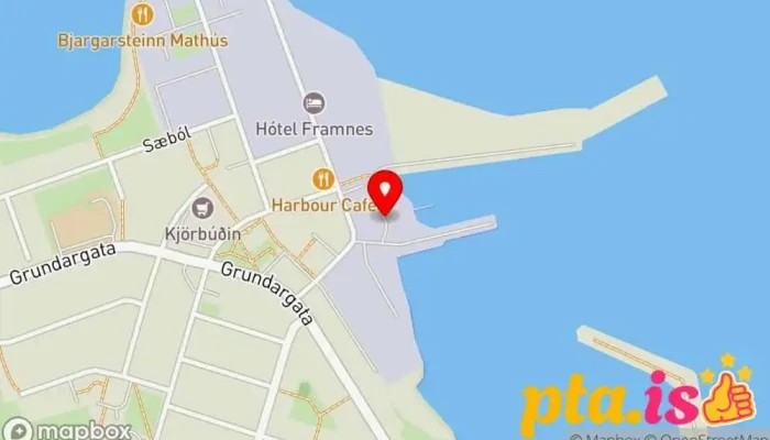 kort yfir Láki Tours (Puffin tour) Ferðaþjónustufyrirtæki í Grundarfjörður