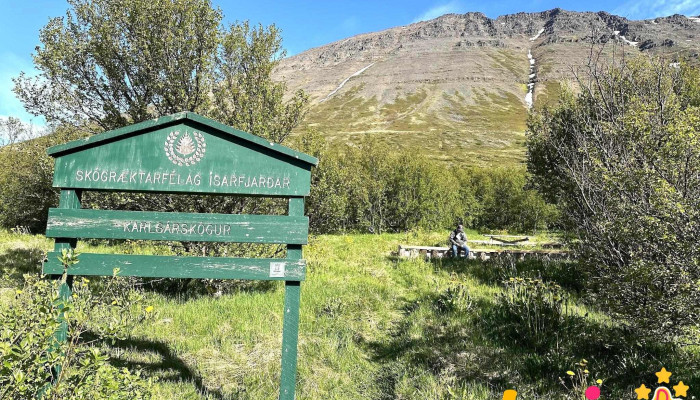 Lautarbord Almenningsgarður - Ísafjörður