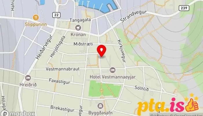 kort yfir Lava Guesthouse Gistiheimili í Vestmannaeyjabær