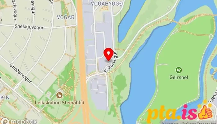 kort yfir Listheimar Listaverkasala, Rammaverslun í Reykjavík