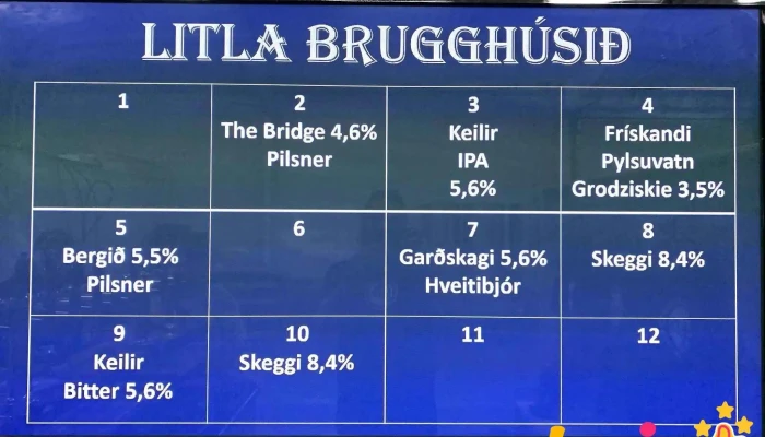 Litla Brugghusid Matsedill - Garður