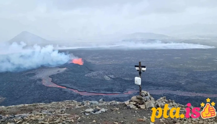 Litli -  Hrutur Eruption 2023 Myndskeid - Grindavík