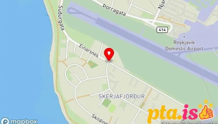 kort yfir Litli Skerjafjörður  í Reykjavík
