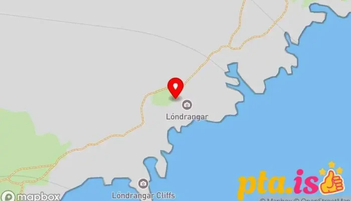 kort yfir Lóndrangar Ferðamannastaður í Hellnar