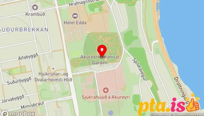 kort yfir LYST Kaffihús, Veitingastaður, Vínbar í Akureyri