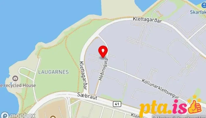 kort yfir MAP  í Reykjavík