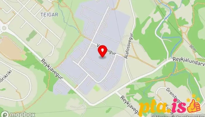 kort yfir Matfugl Heildsöluverslun í Mosfellsbær