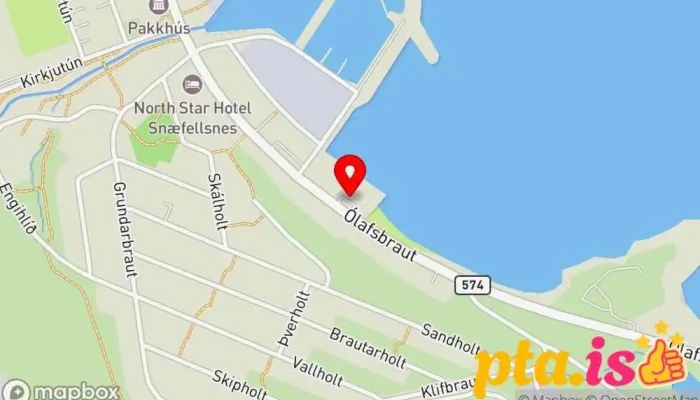 kort yfir N1 Verslun í Ólafsvík