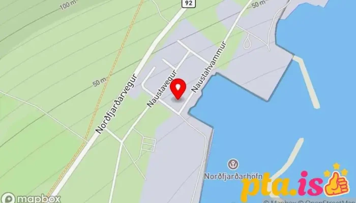 kort yfir Norfjarðarhöfn Hafnaryfirvöld í Neskaupstaður