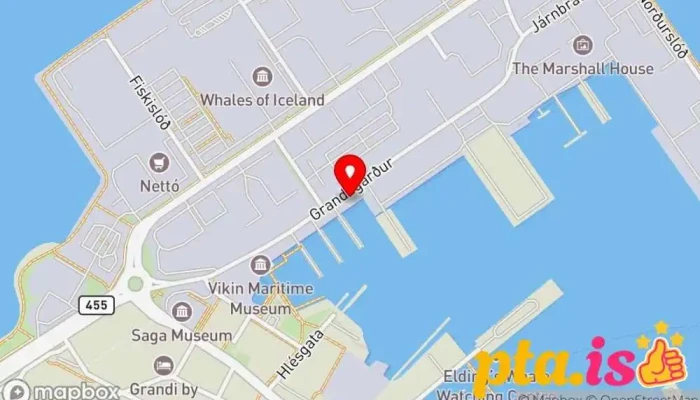 kort yfir Noztra Leirmunaverslun í Reykjavík