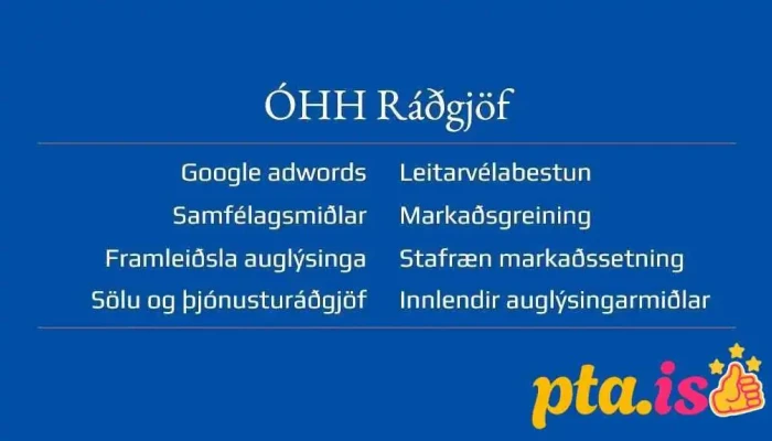 Ohh Radgjof Markaðsraðgjafi - Kópavogur