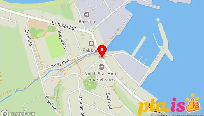kort yfir Ólafsvík  í Ólafsvík