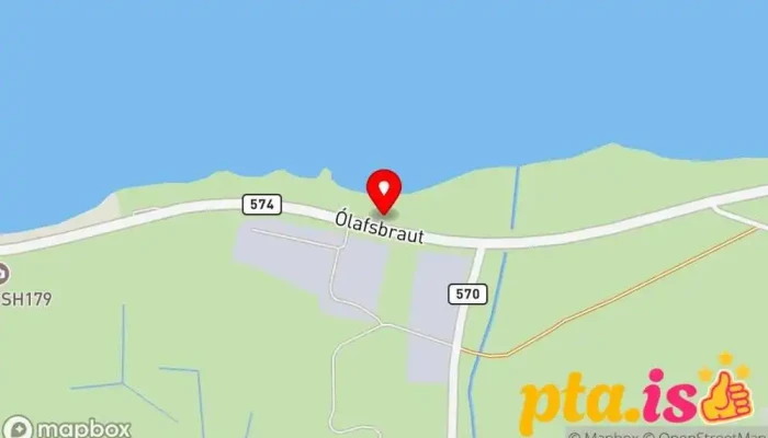 kort yfir Ólafsvík Lighthouse Útsýnisstaður í Ólafsvík