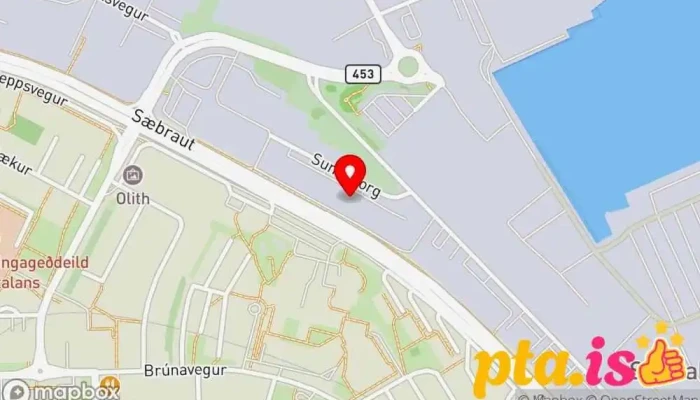 kort yfir Ólafur Gíslason og Co Verslun í Reykjavík