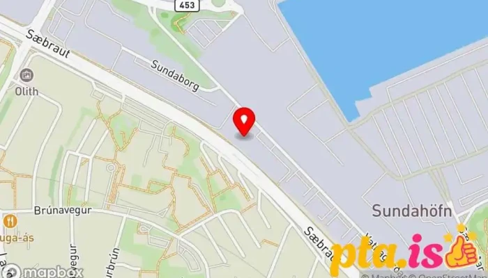 kort yfir Ólafur Þorsteinsson ehf. Pappírsverslun í Reykjavík