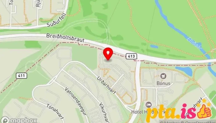 kort yfir Orkugarður Stjórnvöld í Kópavogur