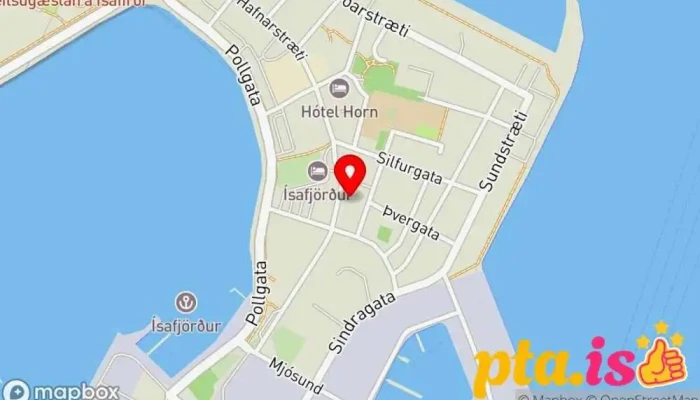 kort yfir Outvert Art Space / Gallerí Úthverfa Listamiðstöð í Ísafjörður