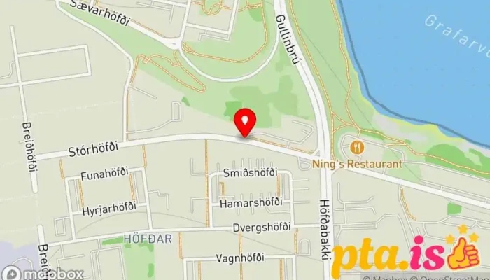 Partaland -    Bifreidaverkstaedi Islands Kort - Reykjavík