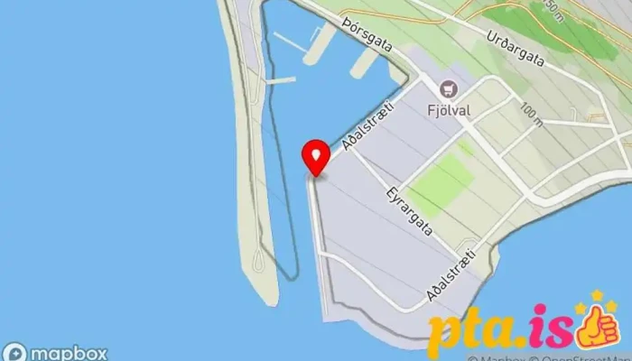 kort yfir Patreksfjarðarhöfn Hafnaryfirvöld í Patreksfjörður