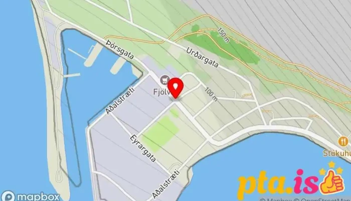 kort yfir Patreksfjörður  í Patreksfjörður