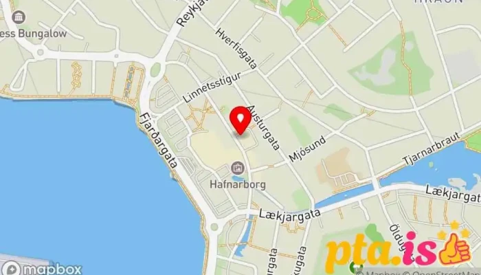 kort yfir Penninn Eymundsson Hafnarfirði Bókaverslun, Föndurverslun, Blaða- og tímaritasali, Útsölumarkaður, Verslun í Hafnarfjörður