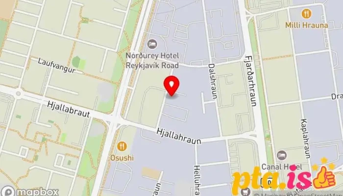 kort yfir Plötubúðin.is Plötuverslun í Hafnarfjörður