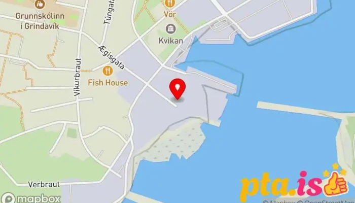 kort yfir Portið Grindavík Líkamsræktarstöð í Grindavík
