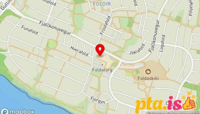 kort yfir Póstbox í Hverafold Pósthús í Reykjavík