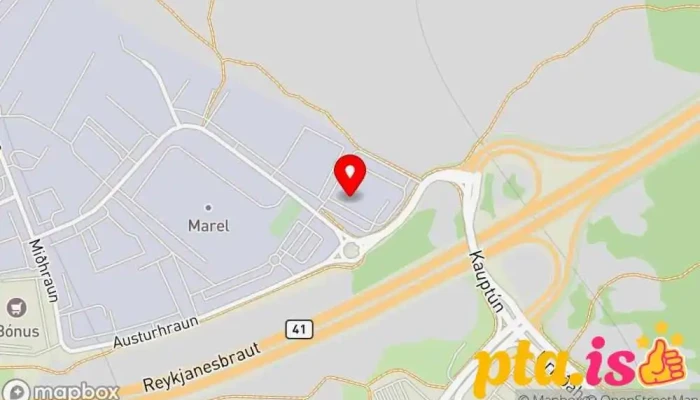 kort yfir Póstbox við DHL í Miðhrauni Pósthús í Garðabær