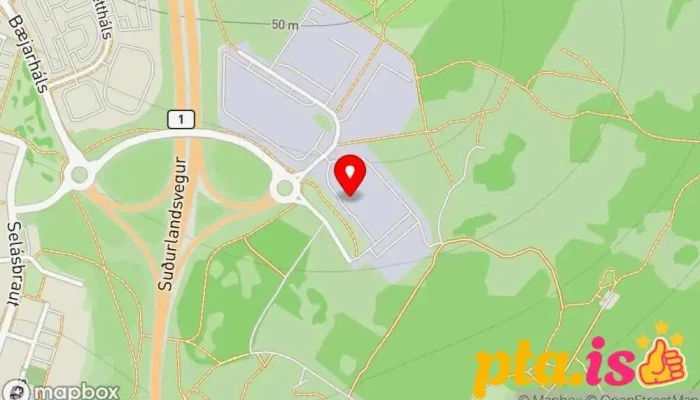 kort yfir Póstdreifing Skrifstofa fyrirtækis í Reykjavík