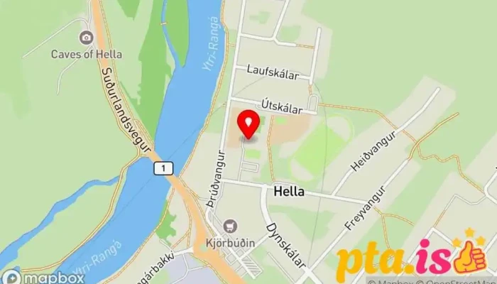 kort yfir Pósturinn (Póstkassi) Pósthús í Hella