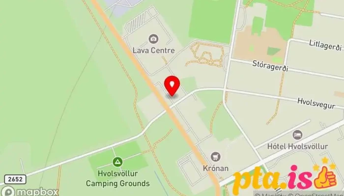 kort yfir Pósturinn (Póstkassi) Pósthús í Hvolsvöllur