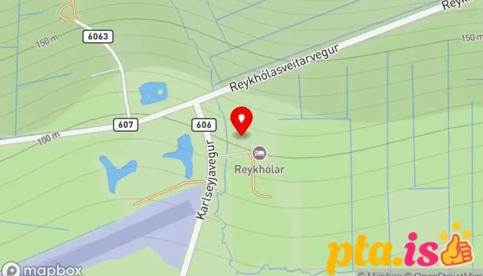 kort yfir Reykhólahreppur Bæjarskrifstofa í Reykhólahreppur