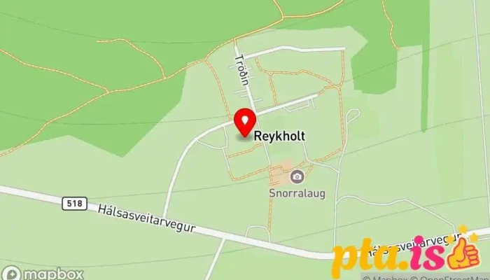 Reykholtskirkja -  Kort - Reykholt