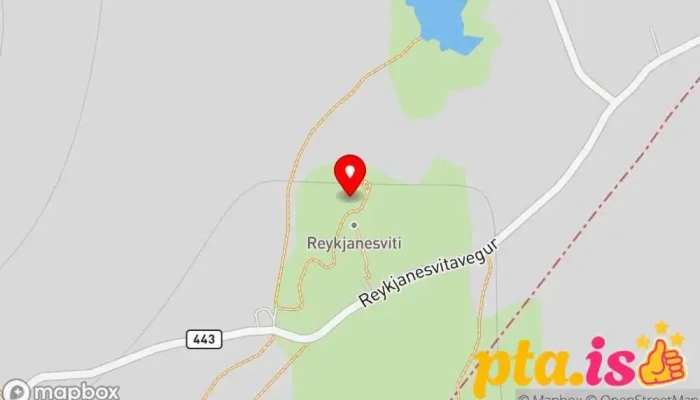 kort yfir Reykjanesviti Ferðamannastaður í Keflavík