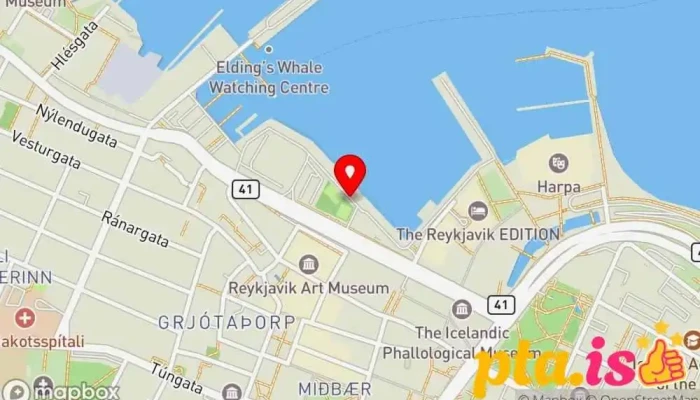 kort yfir Reykjavíkurhöfn Port í Reykjavík