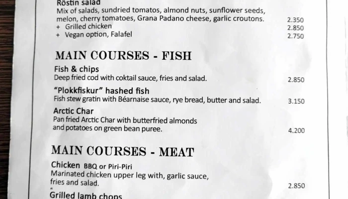 Rostin Restaurant   The Old Lighthouse Cafe Matsedill - Garður
