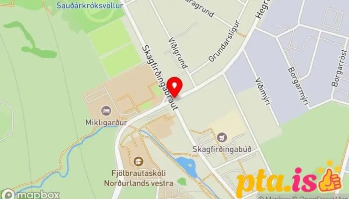 kort yfir Sauðárkrókur  í Sauðárkrókur