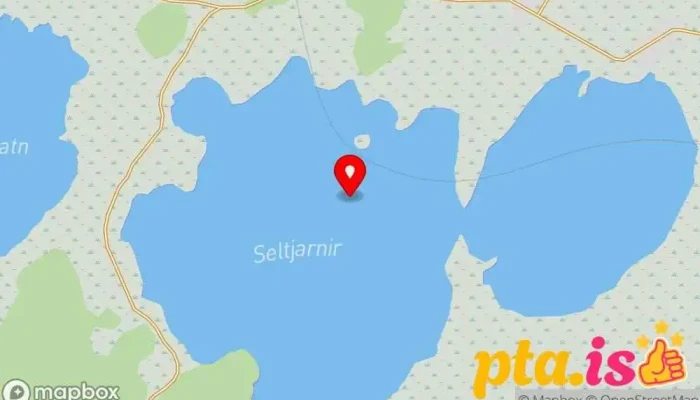 kort yfir Seltjarnir Stöðuvatn í 