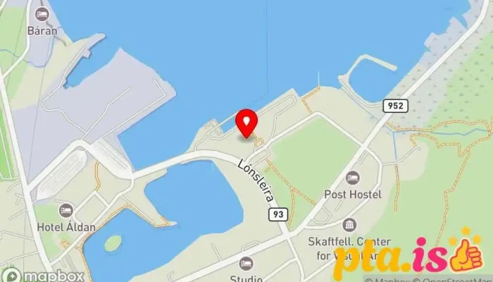 kort yfir Seyðisfjörður Upplýsingamiðstöð Upplýsingamiðstöð ferðamanna í Seyðisfjörður