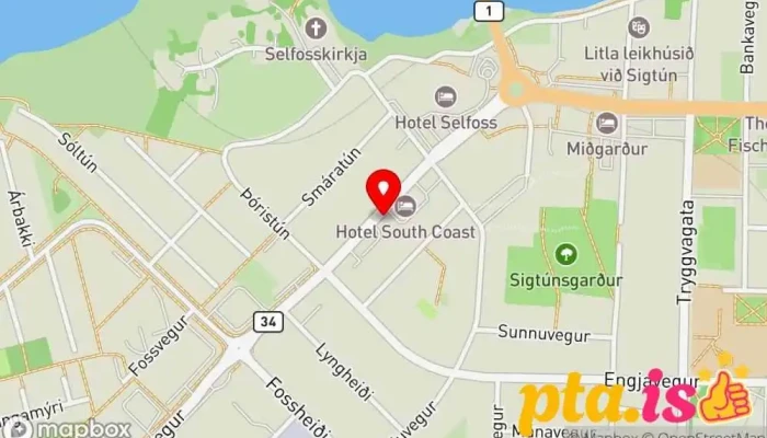 kort yfir Silfurský Vape Shop - KING KONG Rafsígarettuverslun í Selfoss