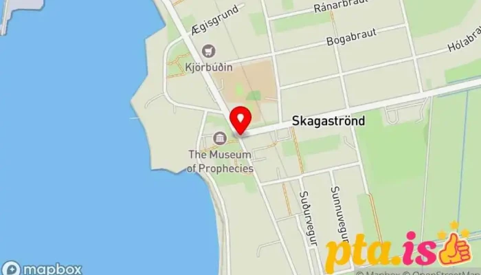 kort yfir Skagaströnd  í Skagaströnd