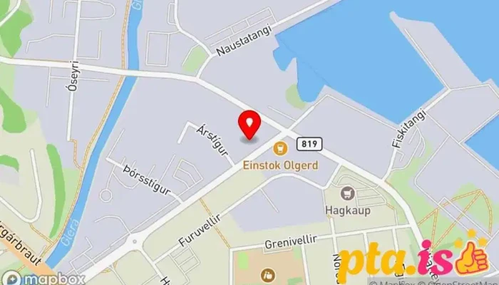 kort yfir Slökkvilið Akureyrar Slökkvistöð, Sjúkraflutningaþjónusta í Akureyri