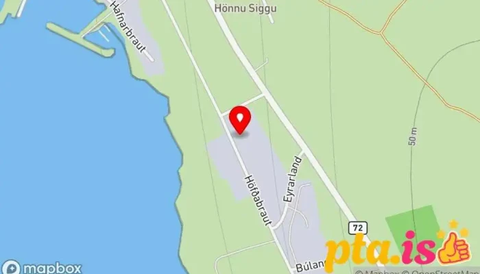 kort yfir Slökkvilið Hvammstangi Slökkvistöð í Hvammstangi