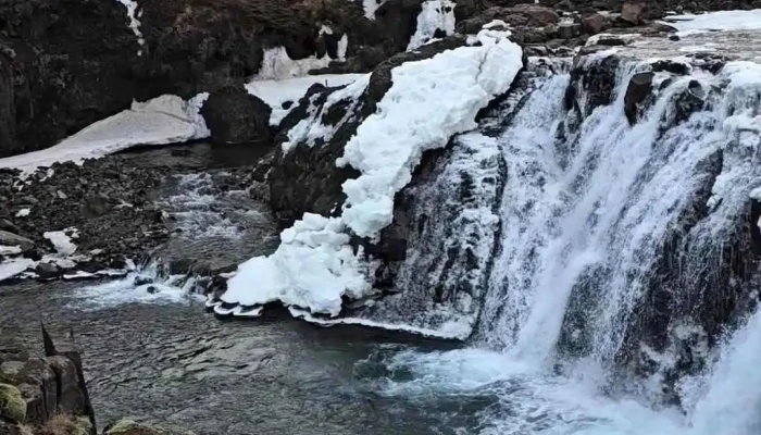 Snaefellsnesvegur Foss Myndskeid - Dalabyggð 371