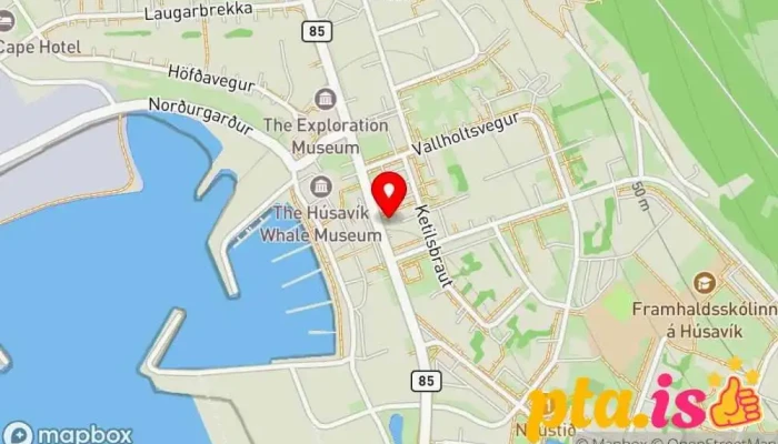 kort yfir Sölkusiglingat Hvalaskoðunarfyrirtæki í Húsavík